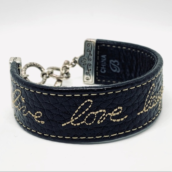 Brighton Jewelry - Brighton Leather Bracelet Live Laugh Love Dream